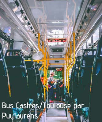 Horaires 2023 bus Toulouse Castres par Puylaurens, aires de bus, bus LIO, où prendre le bus, comment venir à Puylaurens, comment aller à Toulouse, ligne de bus 760