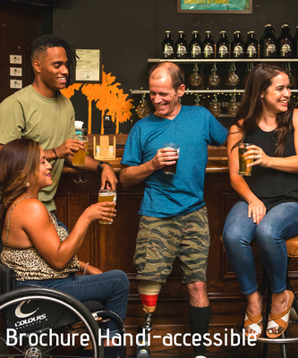 Brochure handi-accessible, tourisme handicap, handicap mental, moteur, auditif, office de tourisme Puylaurens, Dourgne, boucles magnétiques, accueil pour tous